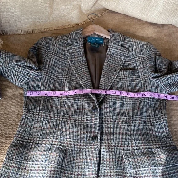 Lauren Ralph Lauren Brown and Tan Tweed Blazer - Picture 7 of 16